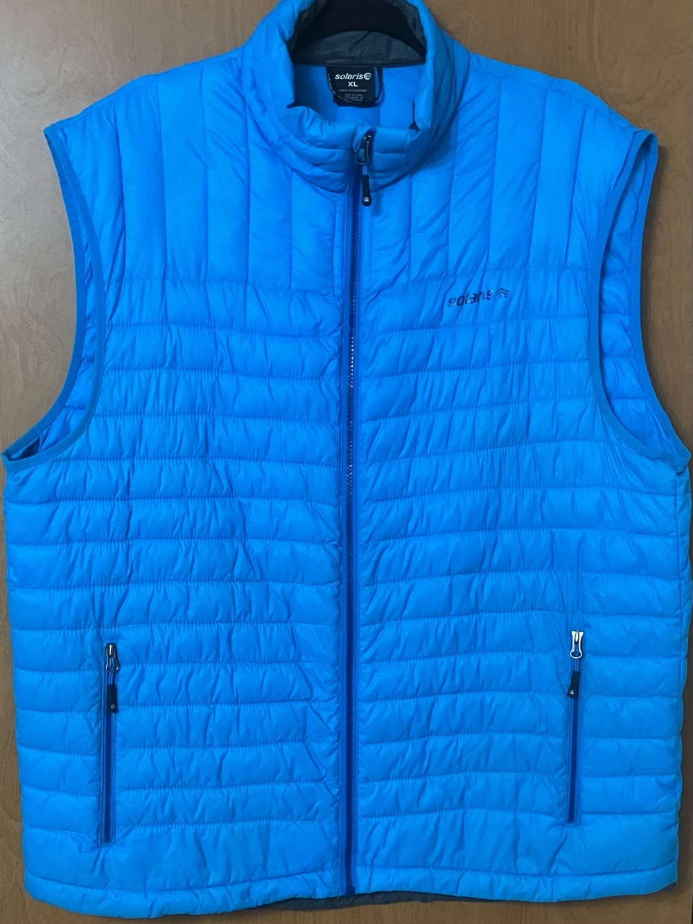 Solaris Men's Blue 100% Nylon Puffer Vest Size XL